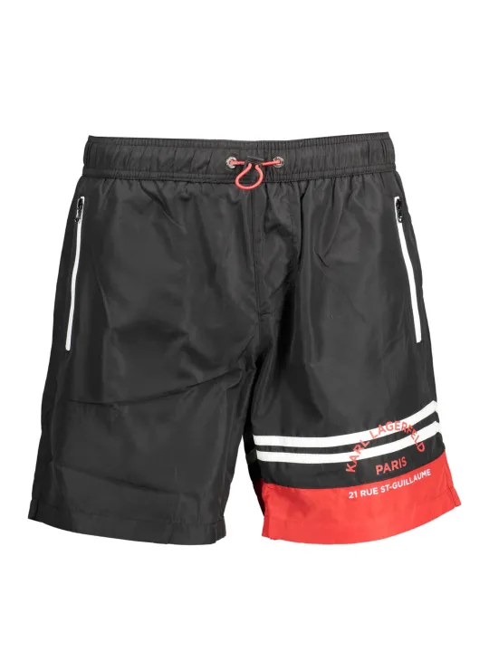 Karl Lagerfeld Beachwear Herren REISSVERSCHLUSSTASCHEN Schwarz