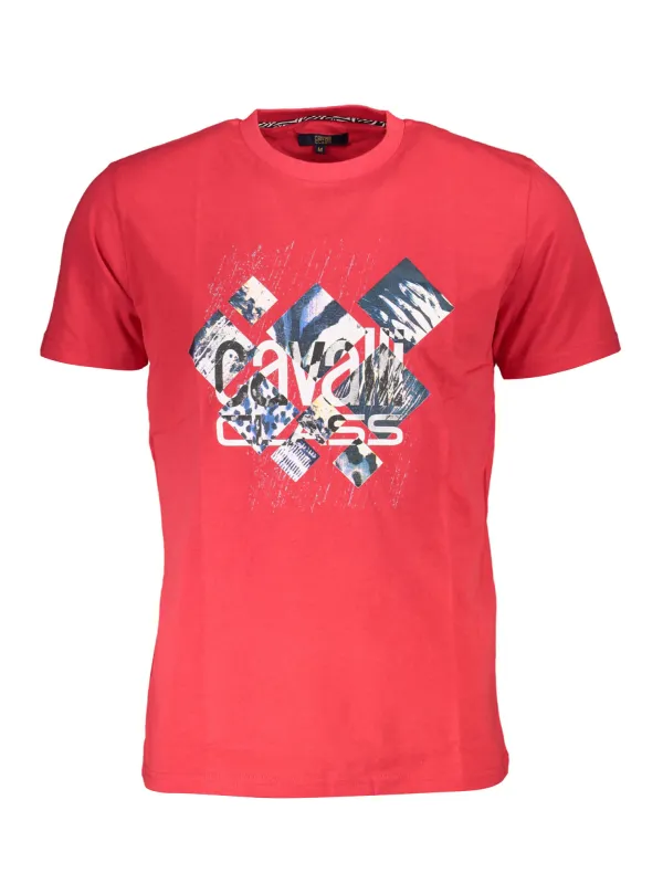 Cavalli Class Herren KURZARM-T-SHIRT Rot | online kaufen