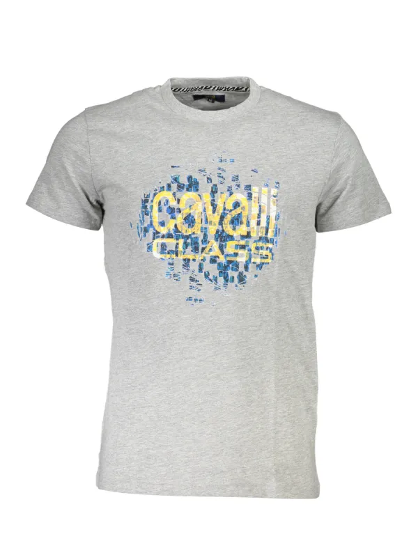 Cavalli Class Herren KURZARM-T-SHIRT Grau | online kaufen