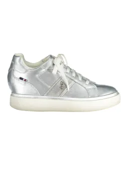 Silberne Damen-Sneaker mieten - U.S. POLO Verleih-Shop
