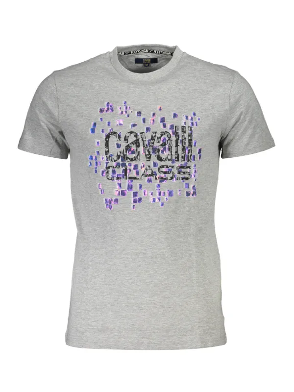 Cavalli Class Herren KURZARM-T-SHIRT Grau | online kaufen