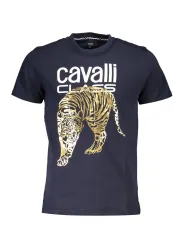 Cavalli Class Herren KURZARM-T-SHIRT Blau | online kaufen