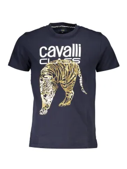 Cavalli Class Herren KURZARM-T-SHIRT Blau | online kaufen