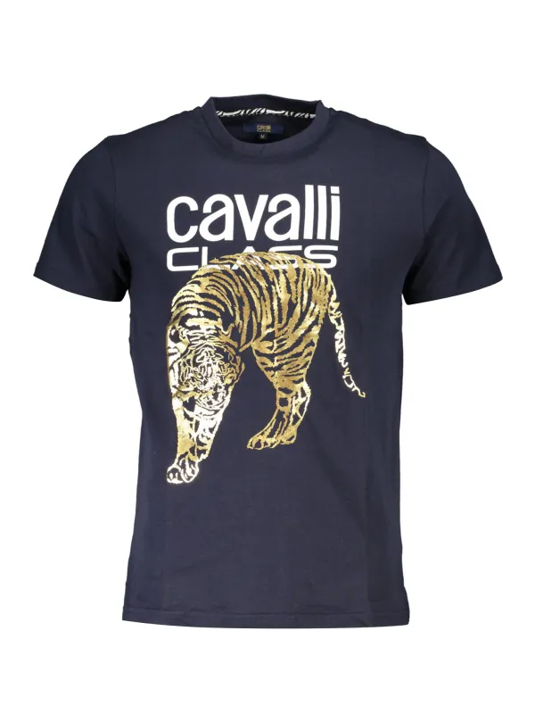 Cavalli Class Herren KURZARM-T-SHIRT Blau | online kaufen
