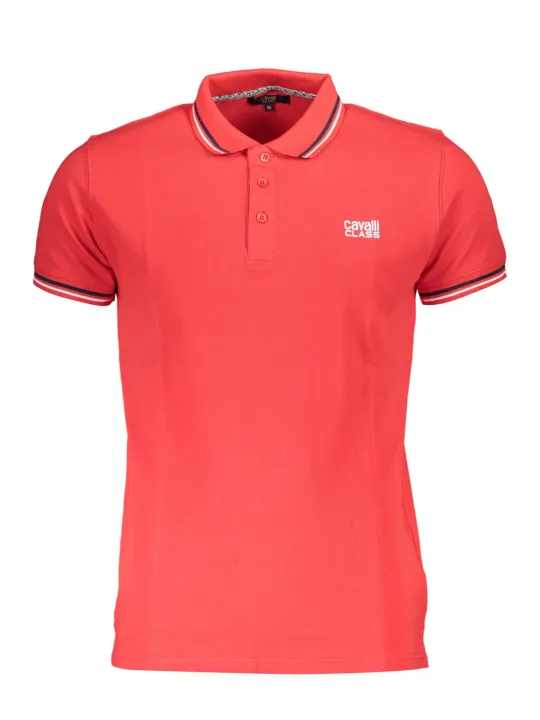 Cavalli Class Herren KURZARM-POLO Rot | online kaufen