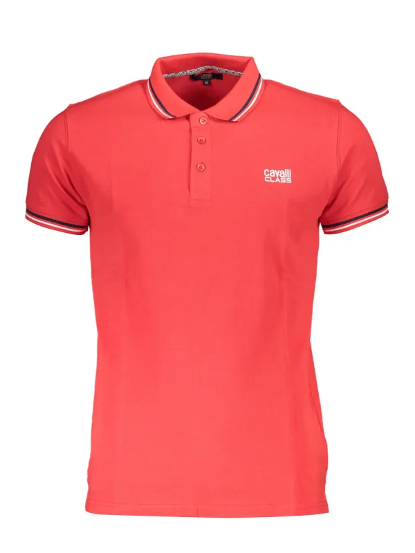 Cavalli Class Herren KURZARM-POLO Rot | online kaufen