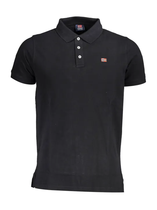 NORWAY 1963 Herren KURZARM-POLO Schwarz | online kaufen