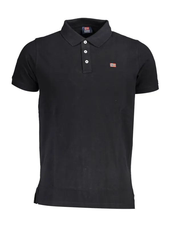 NORWAY 1963 Herren KURZARM-POLO Schwarz | online kaufen