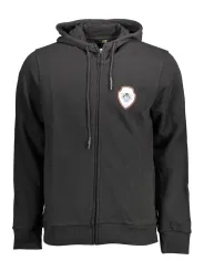 Cavalli Class Herren LANGARM-KAPUZENPULLOVER Schwarz