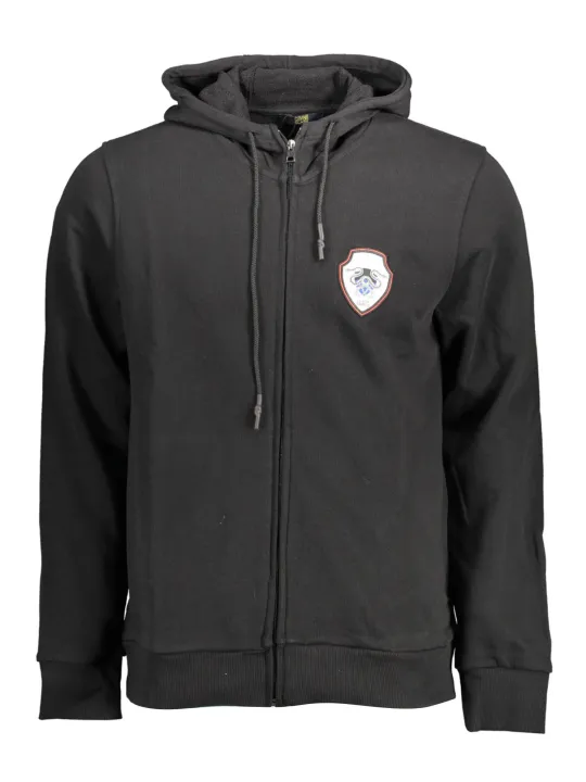 Cavalli Class Herren LANGARM-KAPUZENPULLOVER Schwarz