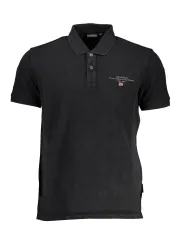 Napapijri Herren KURZARM-POLO Schwarz | online kaufen