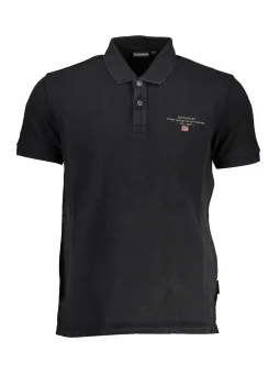 Napapijri Herren KURZARM-POLO Schwarz | online kaufen