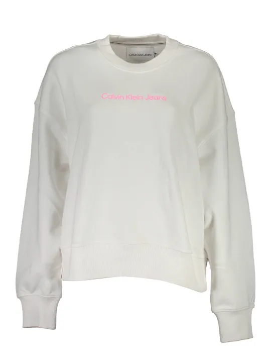 Calvin Klein Damen LANGARM-SWEATSHIRT Weiß | online kaufen