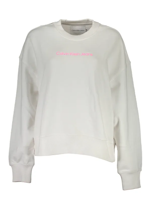 Calvin Klein Damen LANGARM-SWEATSHIRT Weiß | online kaufen