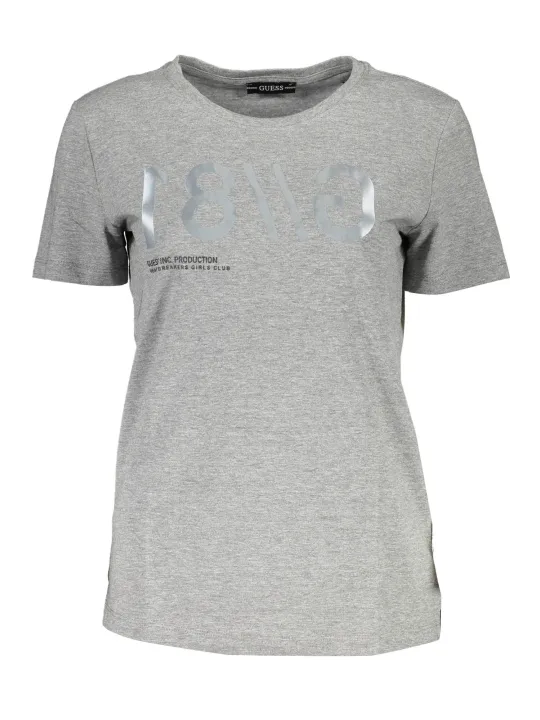 GUESS JEANS Damen KURZARM-T-SHIRT Grau | online kaufen
