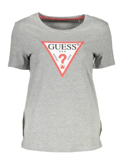 GUESS JEANS Damen T-Shirt Grau XS mieten bei Flex-Fashion