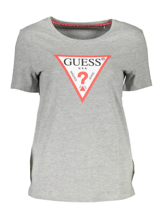 GUESS JEANS Damen KURZARM-T-SHIRT Grau | online kaufen