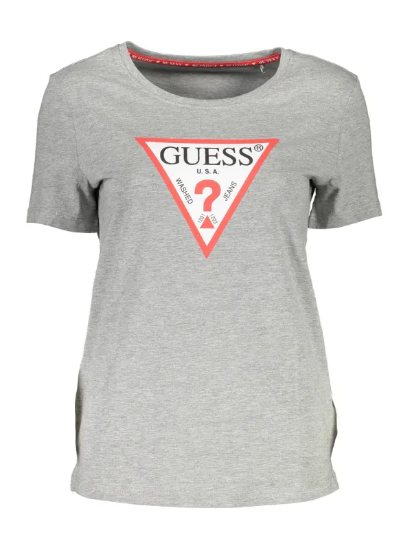 GUESS JEANS Damen KURZARM-T-SHIRT Grau | online kaufen
