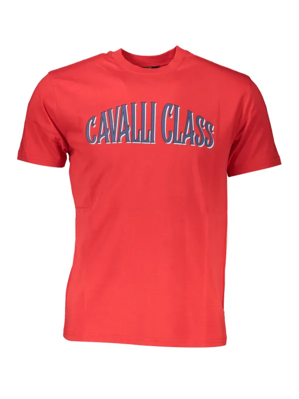 Cavalli Class Herren KURZARM-T-SHIRT Rot | online kaufen