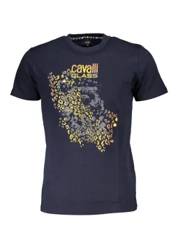 Cavalli Class Herren T-Shirt Blau mieten - Flex-Fashion Verleih
