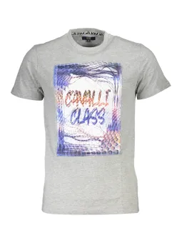 Cavalli Class Herren KURZARM-T-SHIRT Grau | online kaufen