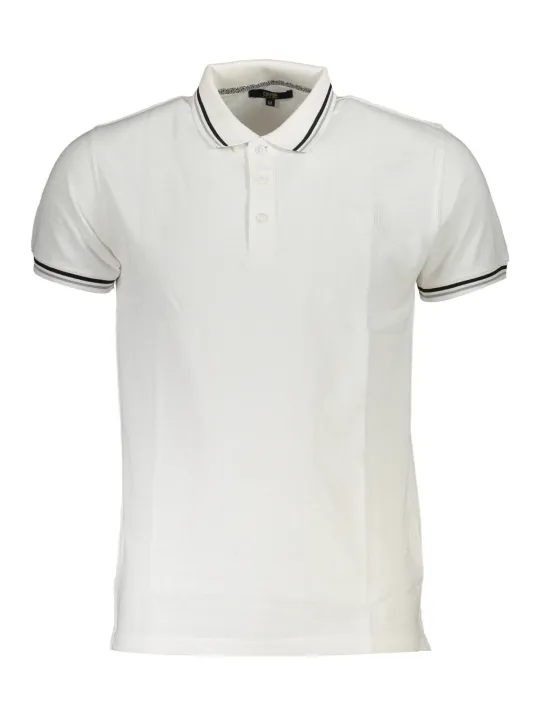 Cavalli Class Herren KURZARM-POLOSHIRT Weiß | online kaufen