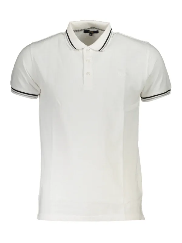Cavalli Class Herren KURZARM-POLOSHIRT Weiß | online kaufen