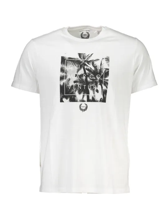 GIAN MARCO VENTURI Herren KURZARM-T-SHIRT Weiß