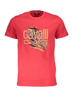 Cavalli Class Herren T-Shirt Rot mieten – Flex-Fashion Verleih