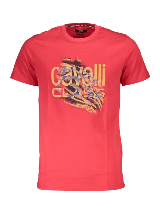 Cavalli Class Herren KURZARM-T-SHIRT Rot | online kaufen