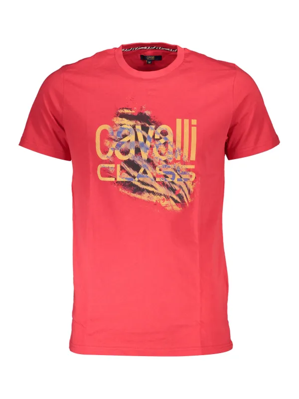 Cavalli Class Herren KURZARM-T-SHIRT Rot | online kaufen