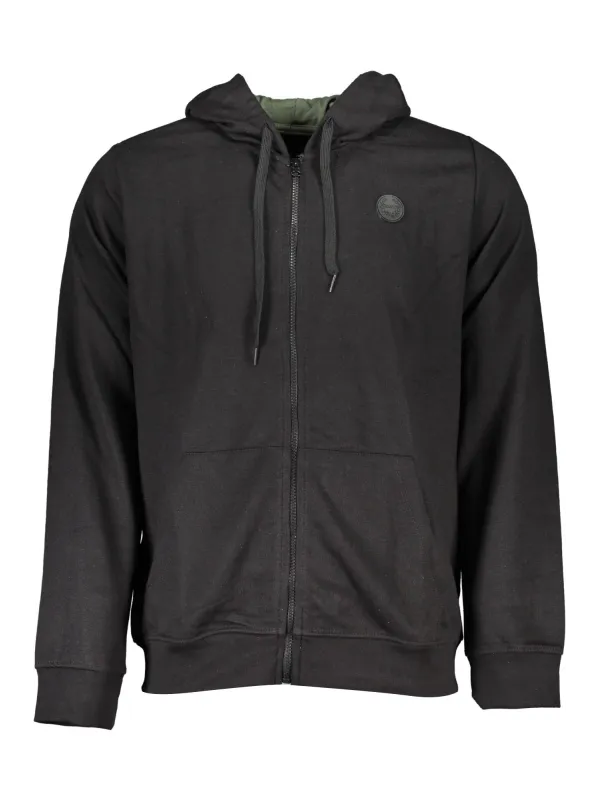 GIAN MARCO VENTURI Herren LANGARM-KAPUZENSWEATSHIRT Schwarz