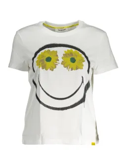 Desigual Damen T-Shirt Weiß mieten - Flex-Fashion Verleih