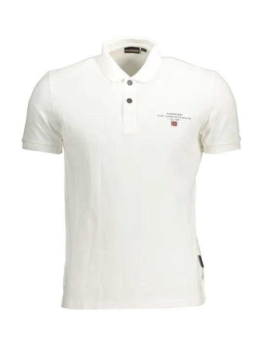 Napapijri Herren KURZARM-POLO Weiß | online kaufen