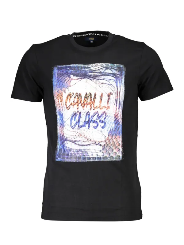 Cavalli Class Herren KURZARM-T-SHIRT Schwarz | online kaufen