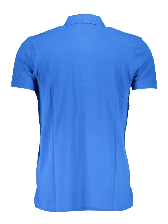 GIAN MARCO VENTURI Herren KURZARM-POLO Blau | online kaufen