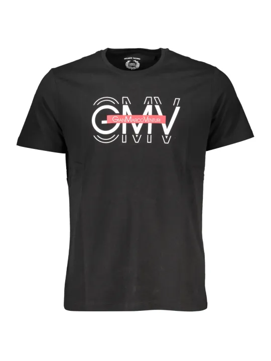 GIAN MARCO VENTURI Herren KURZARM-T-SHIRT Schwarz