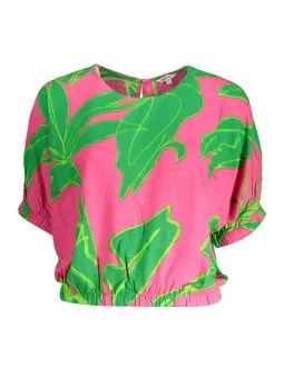 Desigual Damen T-Shirt Rosa mieten - Flex-Fashion Verleih