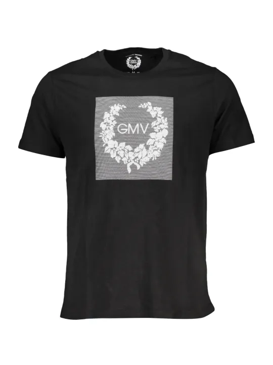 GIAN MARCO VENTURI Herren KURZARM-T-SHIRT Schwarz