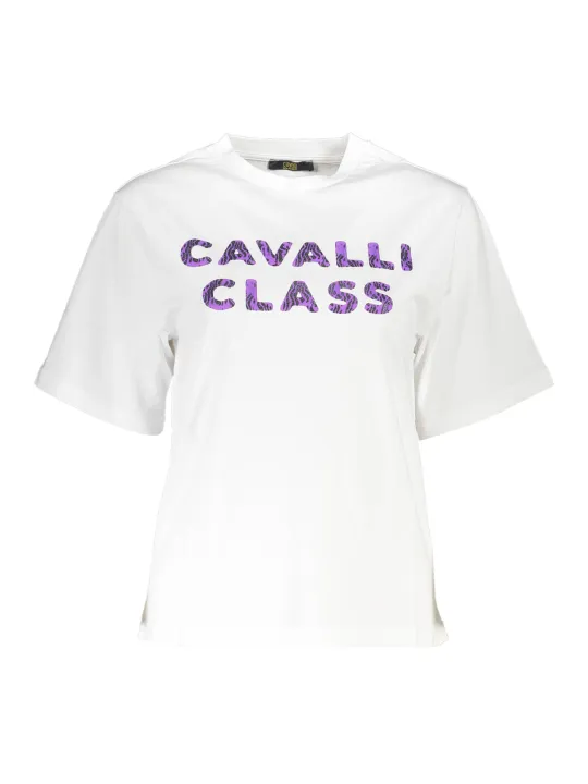 Cavalli Class Damen KURZARM-T-SHIRT Weiß | online kaufen