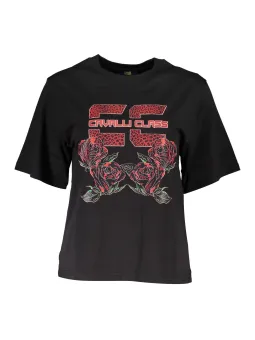Cavalli Class Damen T-Shirt Schwarz XS mieten bei Flex-Fashion