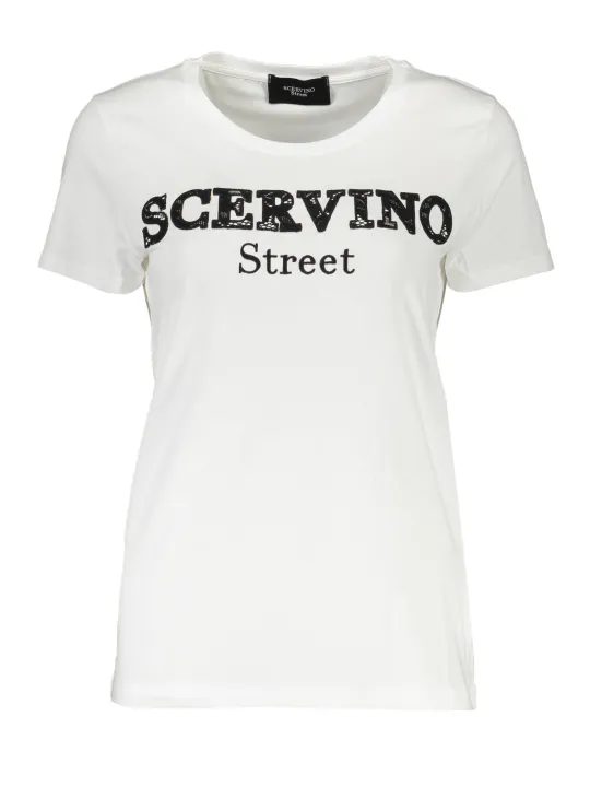 SCERVINO STREET Damen KURZARM-T-SHIRT Weiß | online kaufen