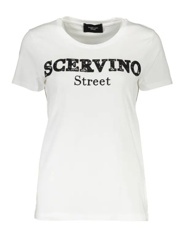 SCERVINO STREET Damen KURZARM-T-SHIRT Weiß | online kaufen