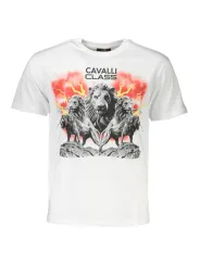 Cavalli Class Herren KURZARM-T-SHIRT Weiß | online kaufen
