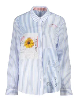 Desigual Damen Hemd Hellblau mieten - Flex-Fashion Verleih