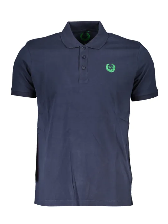 GIAN MARCO VENTURI Herren KURZARM-POLOSHIRT Blau