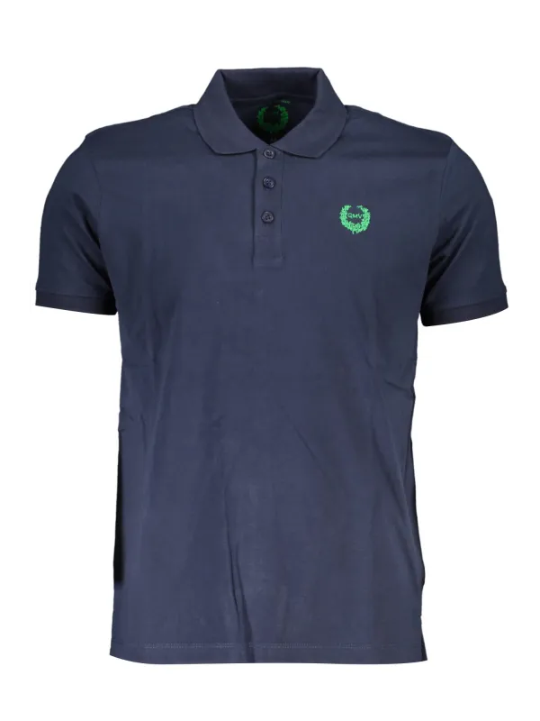 GIAN MARCO VENTURI Herren KURZARM-POLOSHIRT Blau