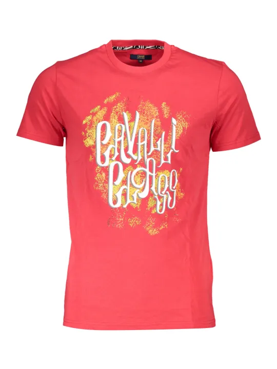Cavalli Class Herren KURZARM-T-SHIRT Rot | online kaufen