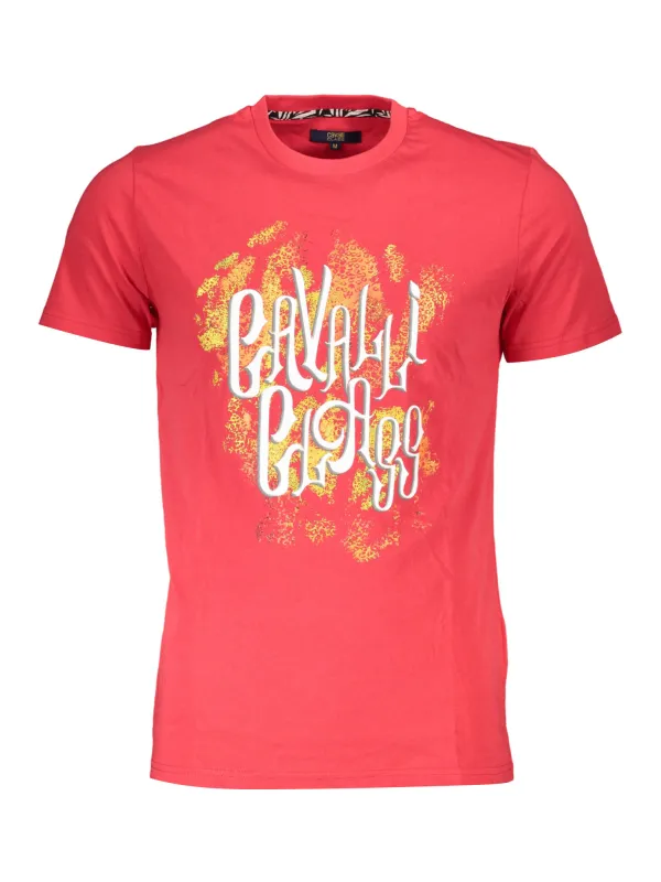 Cavalli Class Herren KURZARM-T-SHIRT Rot | online kaufen