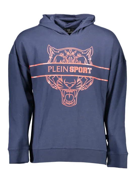 Plein Sport Herren LANGARM-KAPUZENPULLOVER Blau
